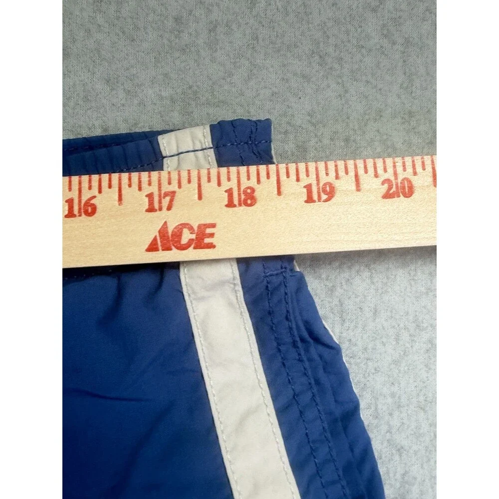 Nautica Men's Blue Swim Trunks Size M Mesh Lined Drawstring Cargo Pocket Beach